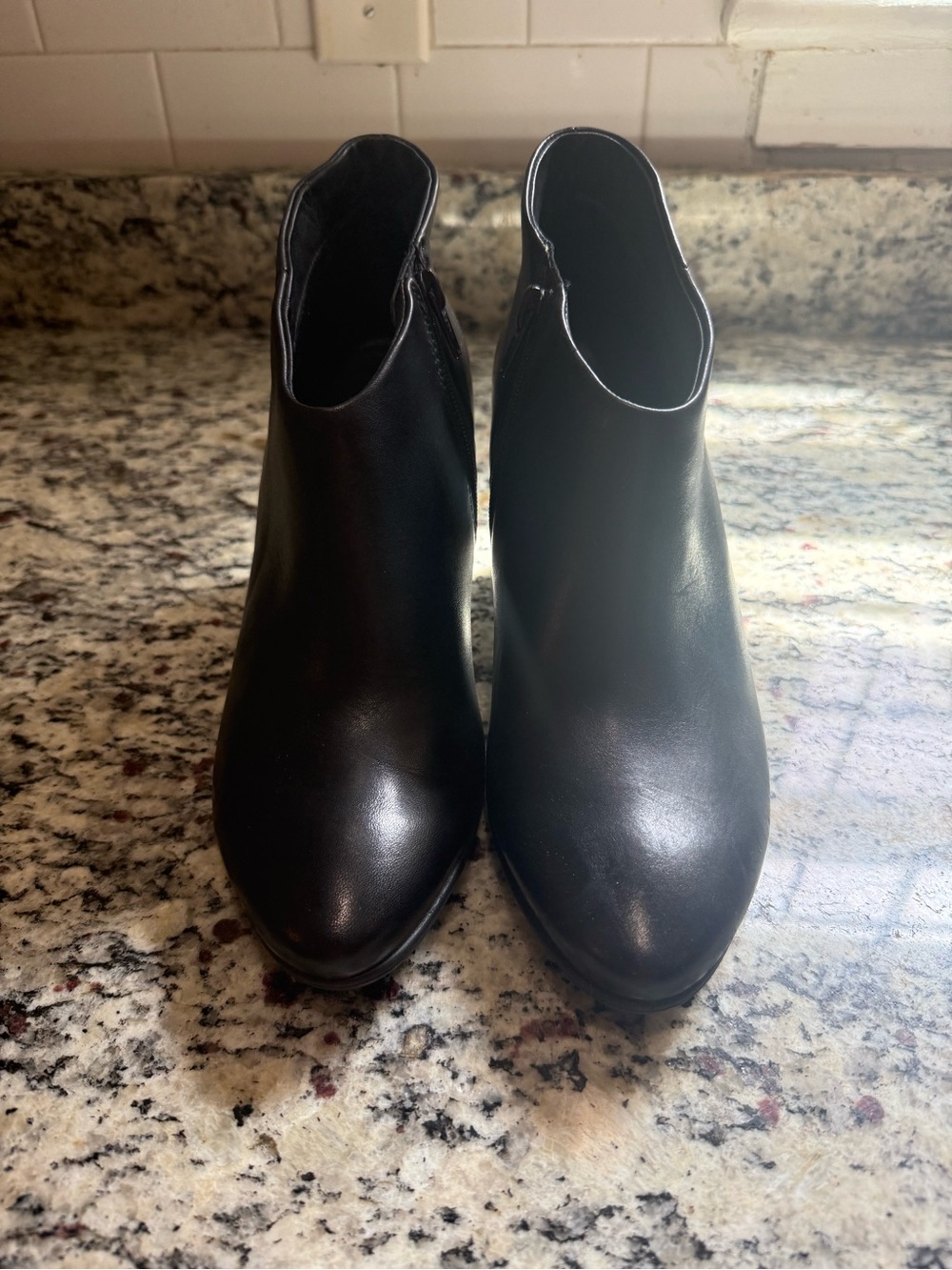 Ecco Sculptured 75 Black Ankle Boots 39